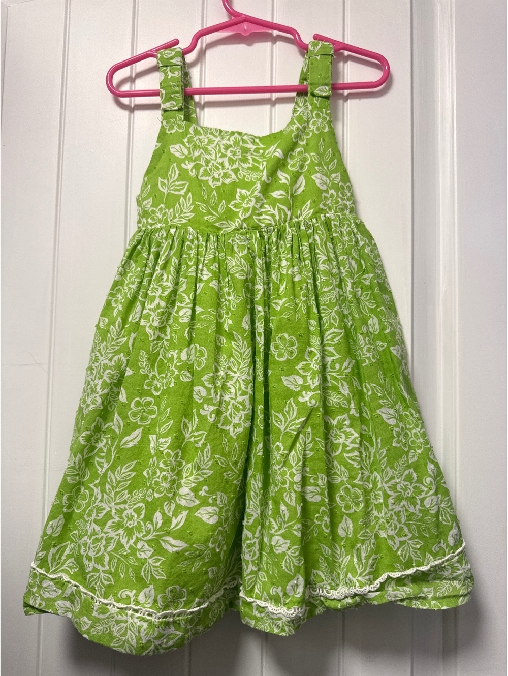 Green Floral Girls’ Dress